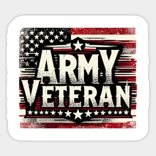 ARMY VETERAN Sticker